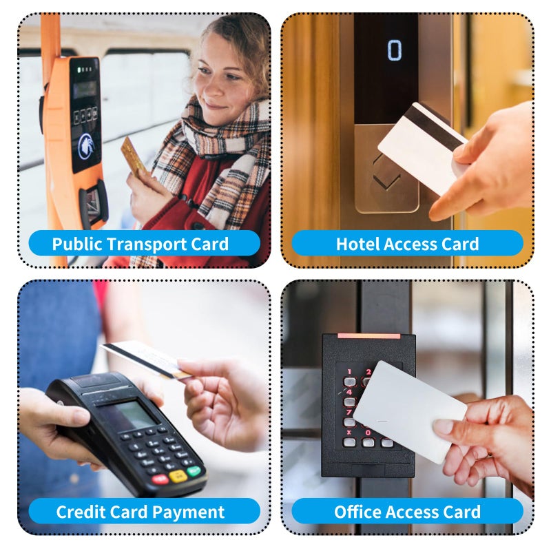 Owfeel RFID Blocking Secure Credit Card Sleeves Pack Of 15 Contactless Card Protection Holders Credit Card ID Anti Theft WaterProof Protector- Silver - Image 5